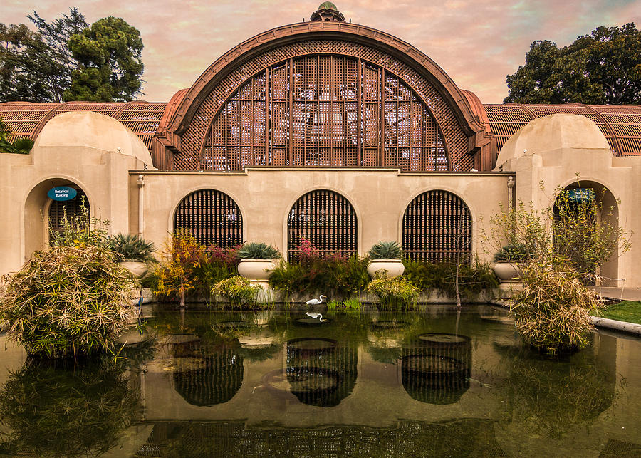 Balboa Park Botanical Building Symmetry Photograph by Patti Deters