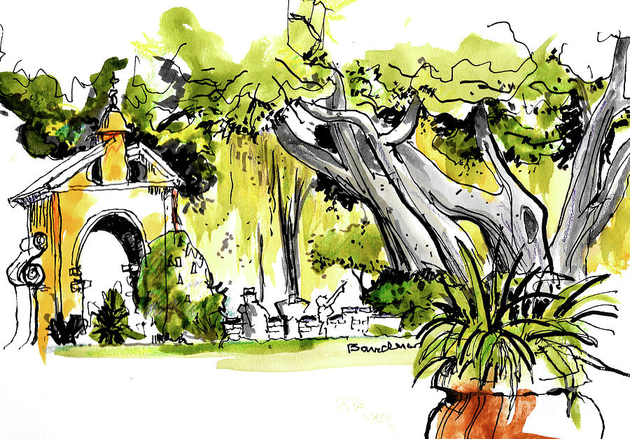 Balboa Park San Diego 1 Painting by Terry Banderas