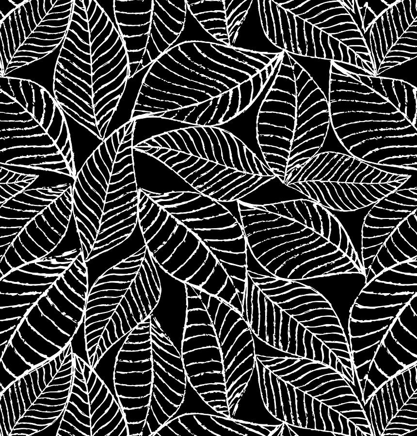 Black leaves Digital Art by Julia Grifol - Fine Art America