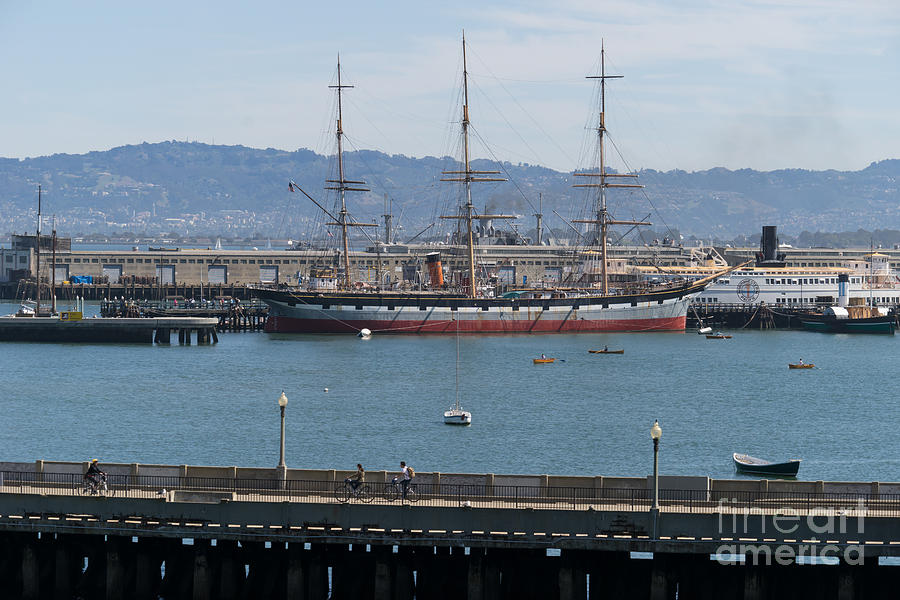 Balclutha Cargo Ship At Hyde Street Pier San Francisco California DSC3180 Photograph by Wingsdomain Art and Photography