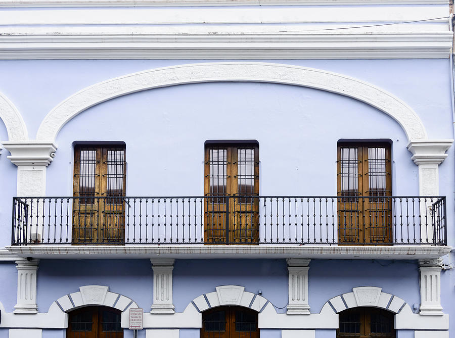 Balcony and Doors Photograph by Oscar Gutierrez