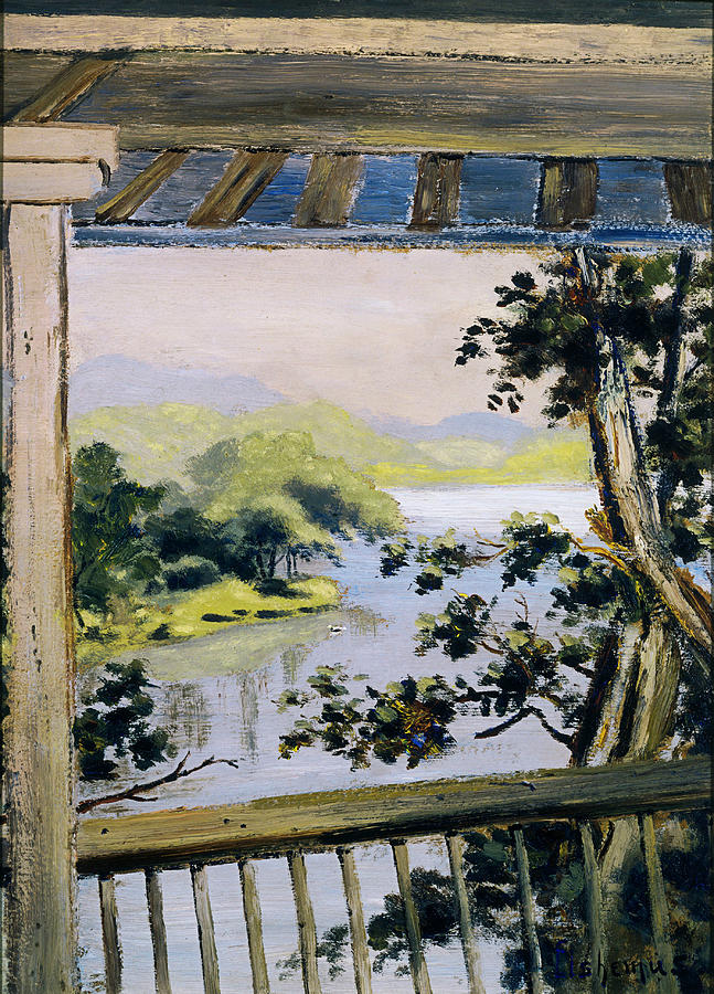 Balcony, Delaware Water Gap Painting by Louis Michel Eilshemius