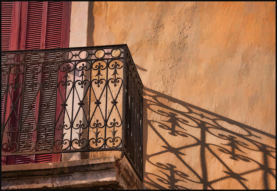 Balcony In Provence Digital Art