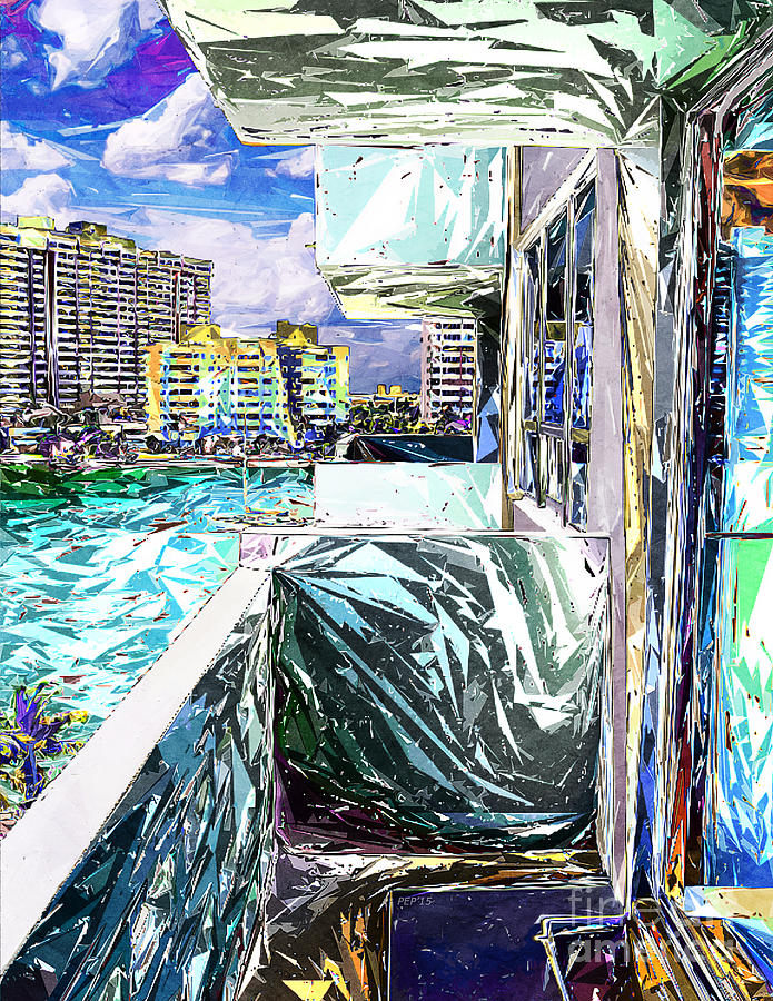 Balcony With A View Digital Art by Phil Perkins