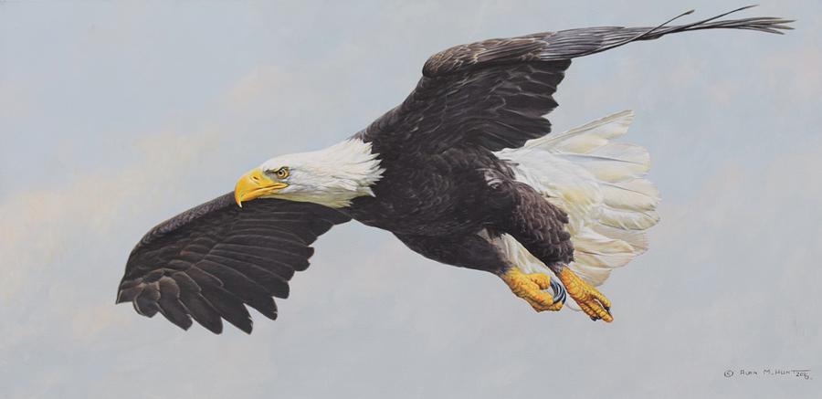 Bald Eagle Painting by Alan M Hunt