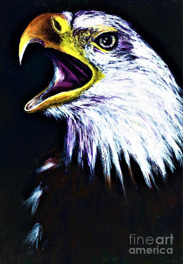 Bald Eagle - Francis -Audubon Painting by Allison Constantino
