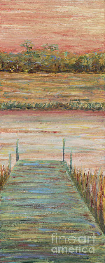 Bald Head Dock Painting by Nadine Rippelmeyer