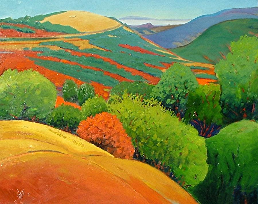 California Landscape Painting - Bald Hill by Gary Coleman