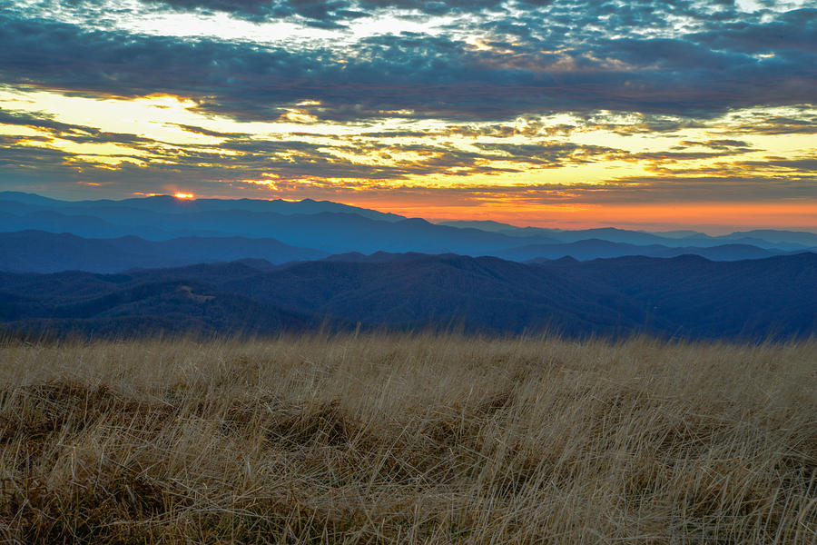 Blue Ridge Mountains Photograph - Bald Mountain Sunset by Ryan Phillips