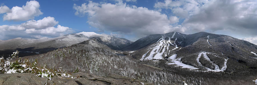 Bald Mountain Winter Panorama Photograph by White Mountain Images