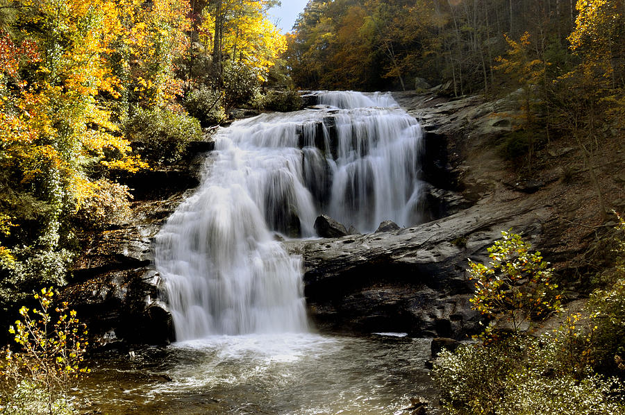 Bald River Falls in Autumn Photograph by Darrell Young