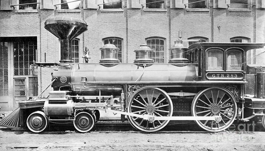 Baldwin Locomotive, 1870 Photograph by Granger