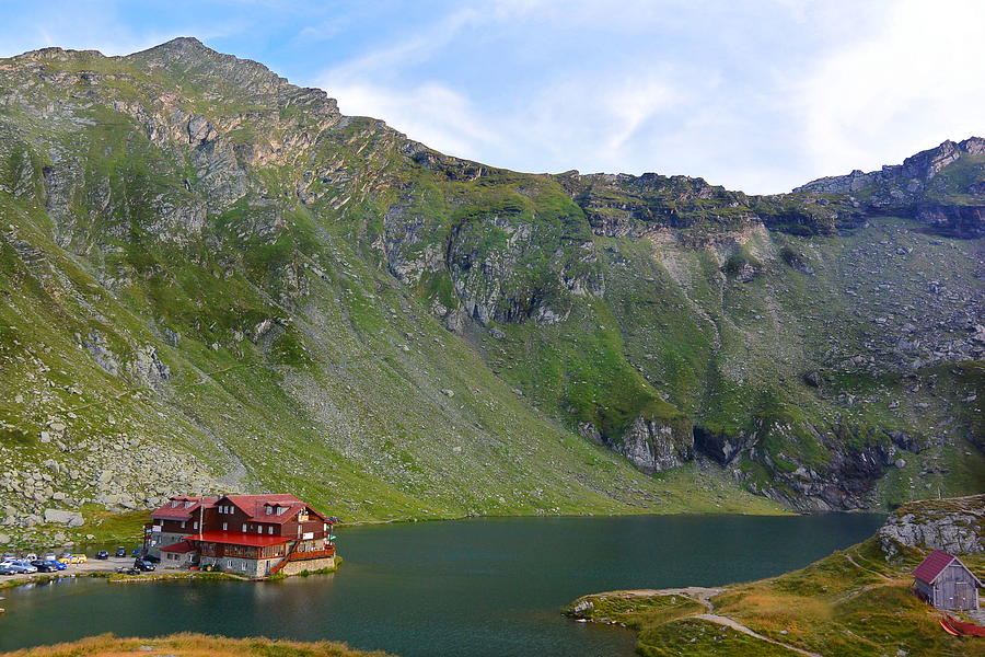 Balea Lake Photograph - Balea Lake Chalet by Two Small Potatoes Balea Lake Photograph - Balea Lake Chalet by Two Small Potatoes