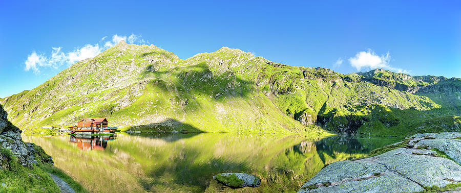 Balea Lake panorama Photograph by Mihai Andritoiu