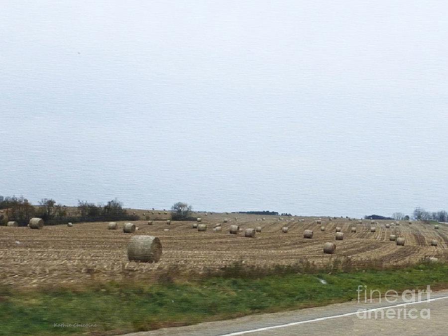 Bales of Hay Photograph by Kathie Chicoine