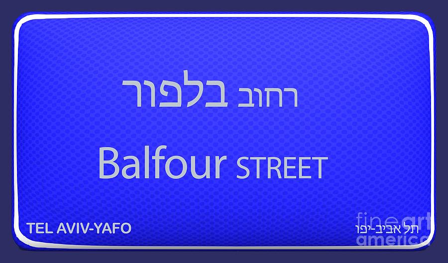 Balfour street Digital Art by Humorous Quotes