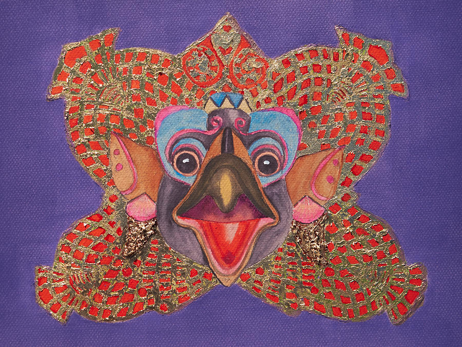 Bali Mask Painting by Patricia Beebe