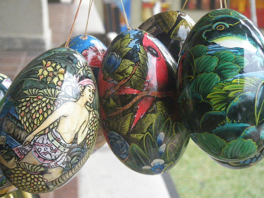 Bali Wooden Eggs Artwork Photograph