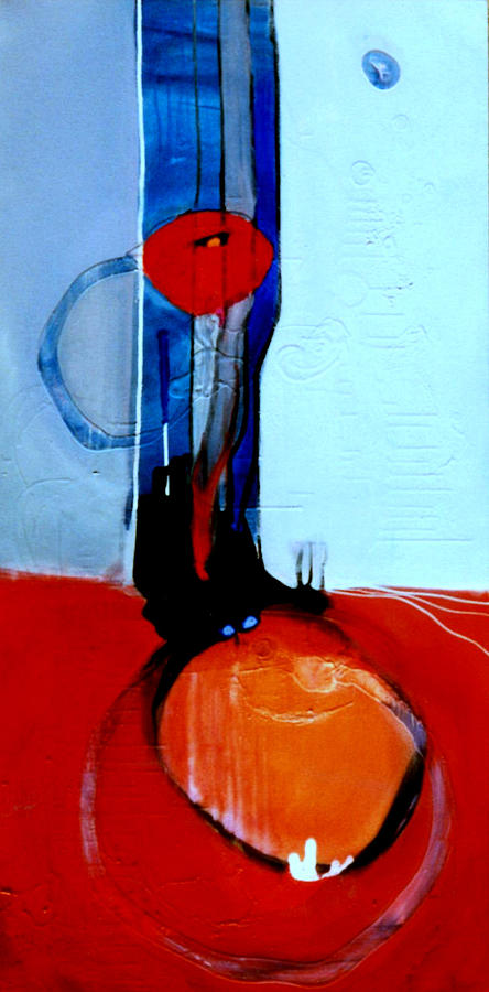 BALL AND CHAIN outcome Painting by Marlene Burns