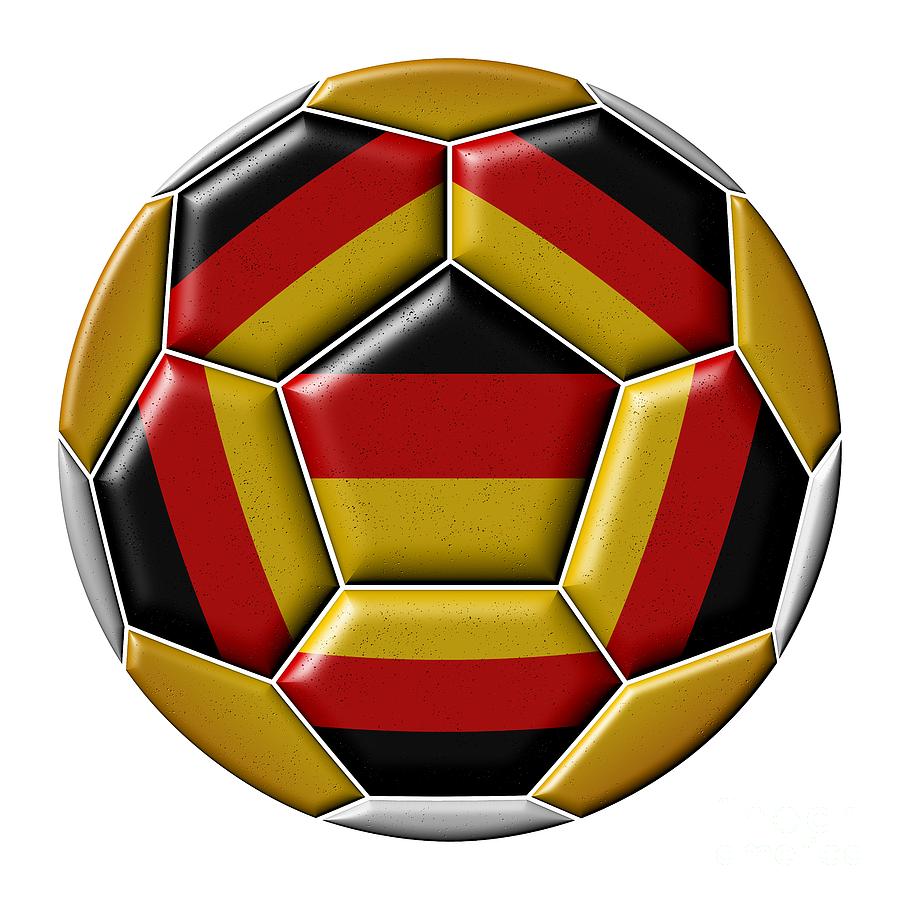 Ball with Germany flag Digital Art by Michal Boubin