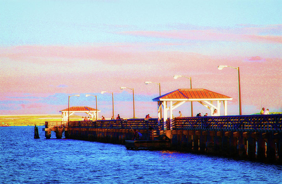 Ballast Point Pier in South Tampa Photograph by Ola Allen