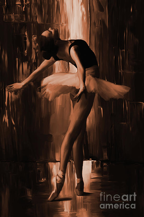 Ballerina 0Uix Painting by Gull G