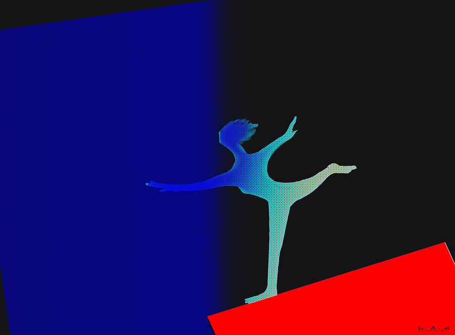 Ballerina Digital Art by Asok Mukhopadhyay