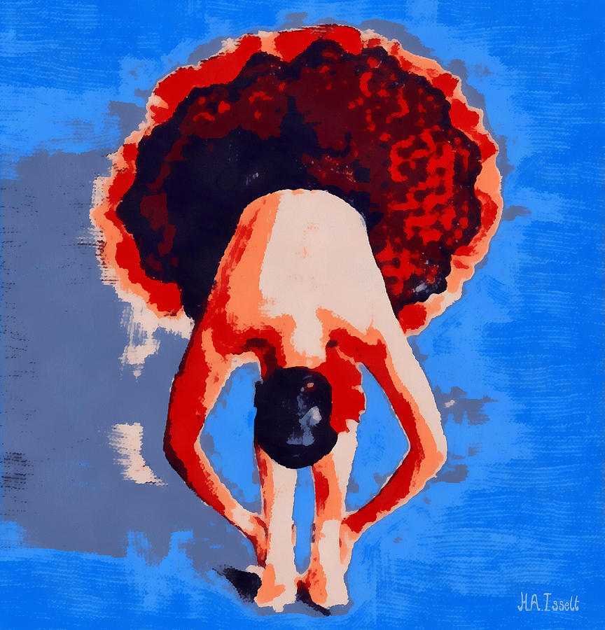 Ballerina Bend Foward Digital Art by Humphrey Isselt