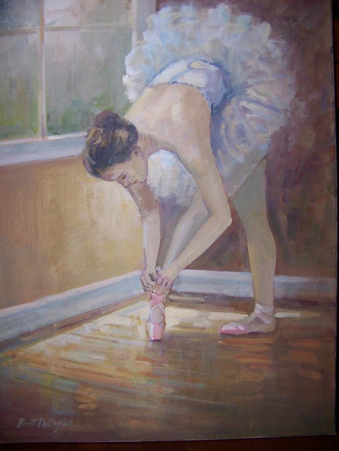 Ballerina by the window Painting by Bart DeCeglie