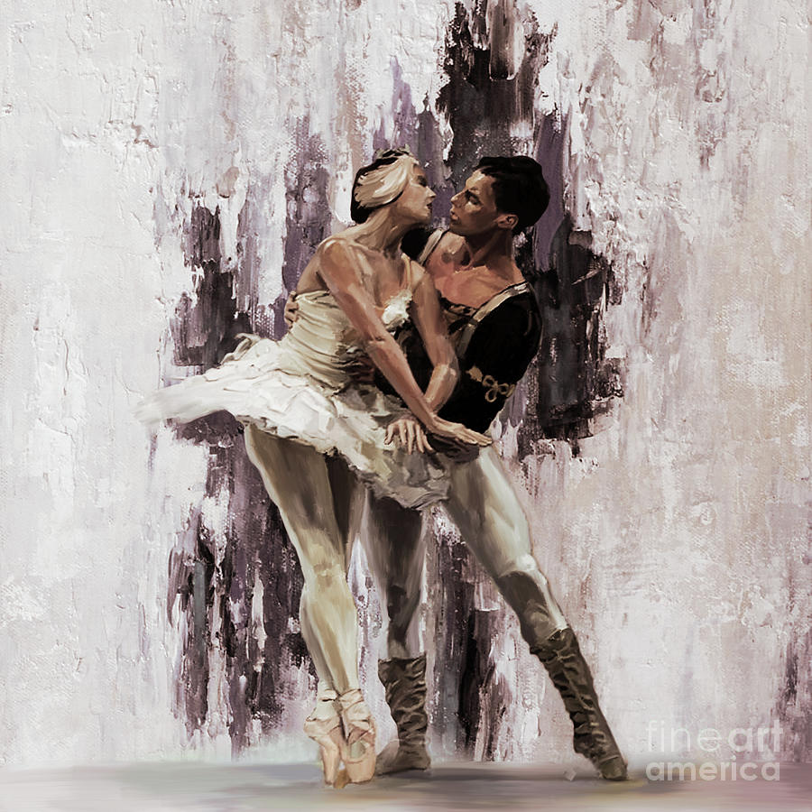 Ballerina Couple Dance 0032 Painting by Gull G