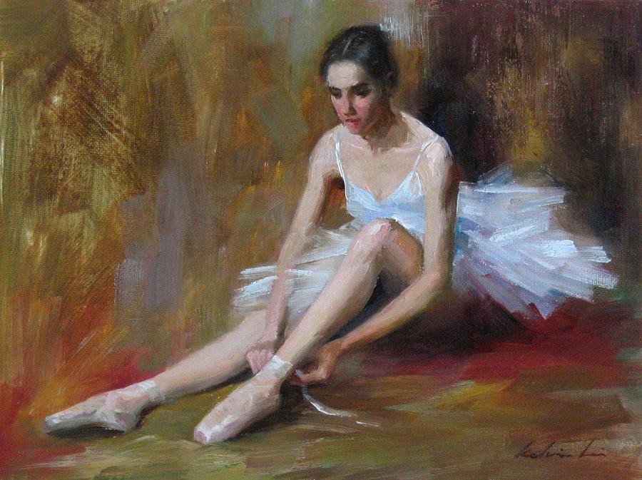 Figurative Painting - Ballerina D by Kelvin  Lei
