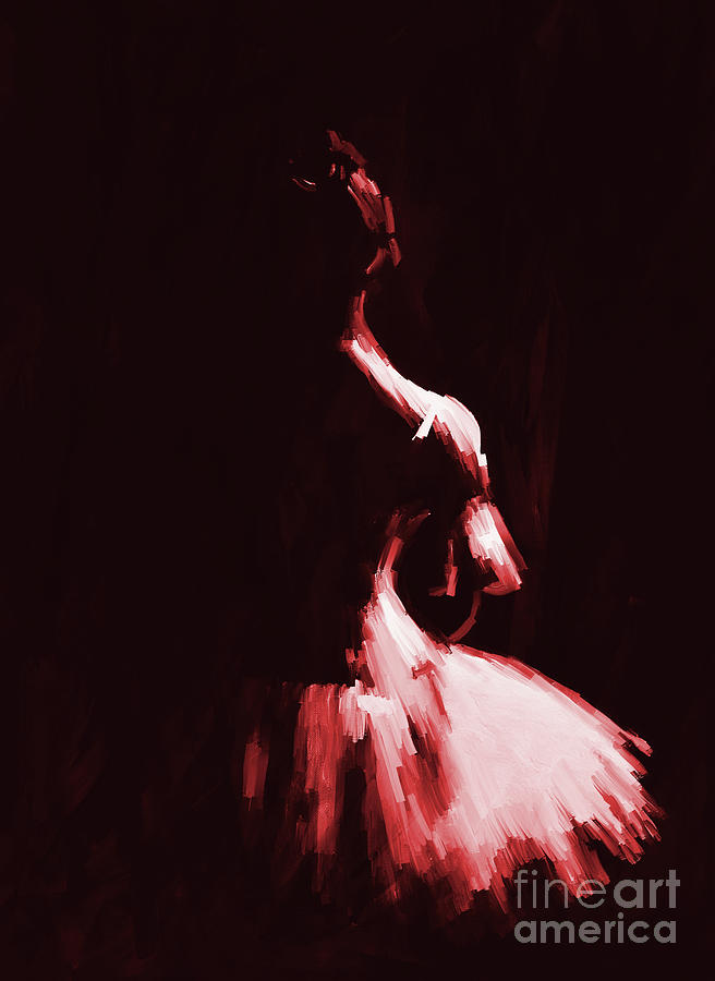 Ballerina dance 87U Painting by Gull G