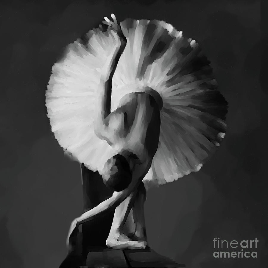 Ballerina Dance art 12 Painting by Gull G