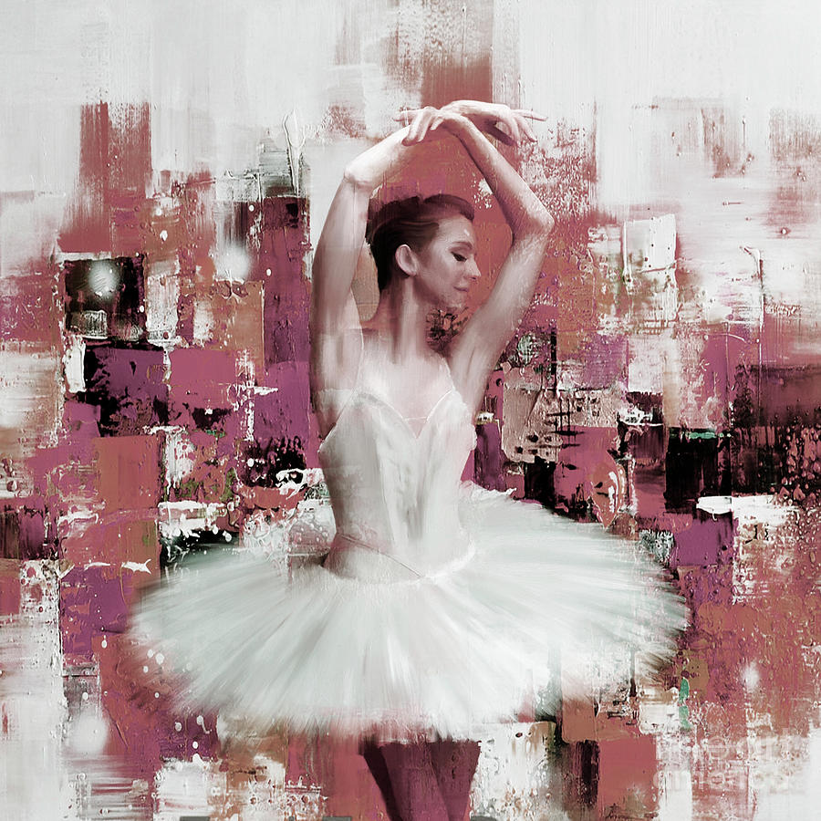 Ballerina dance painting 457 Painting by Gull G