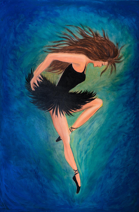 Ballerina Dancer Painting by Lilia D