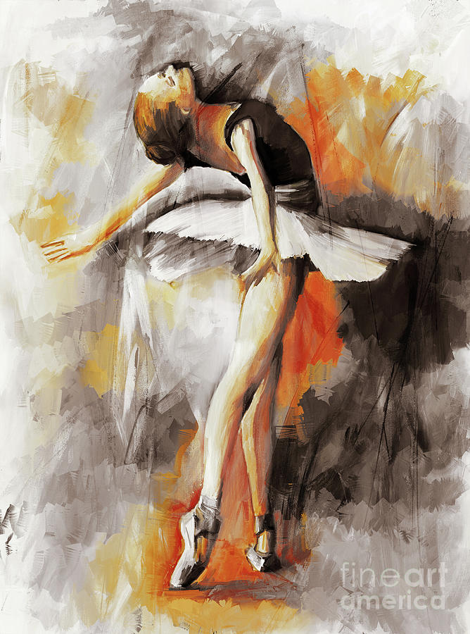 Ballerina Dancing art 88801 Painting by Gull G