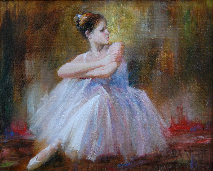 Figurative Painting - Ballerina E by Kelvin  Lei