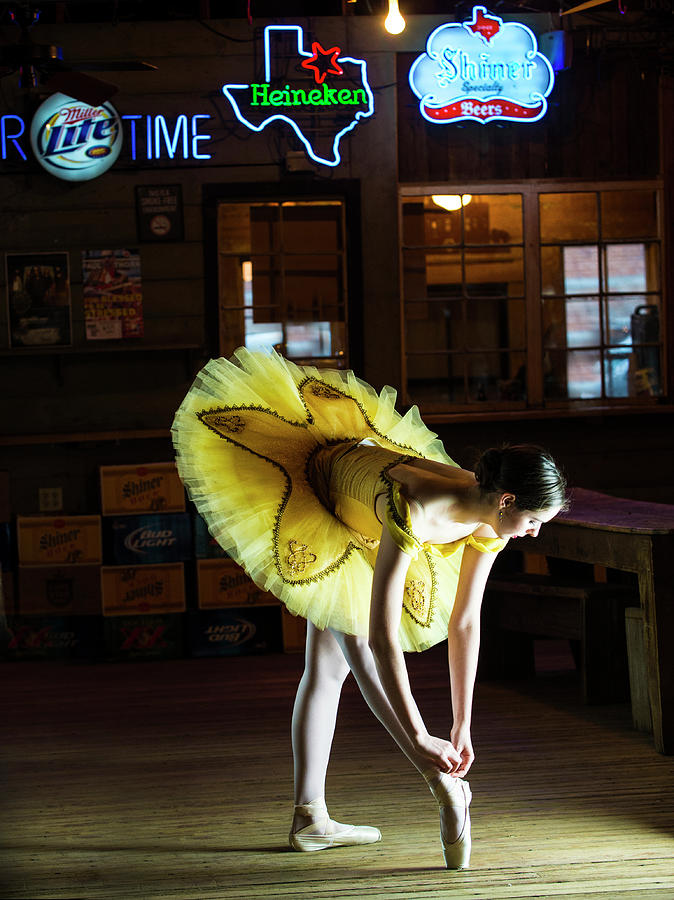 Ballerina Photograph - Ballerina in a Bar by Roy Nierdieck Ballerina Photograph - Ballerina in a Bar by Roy Nierdieck