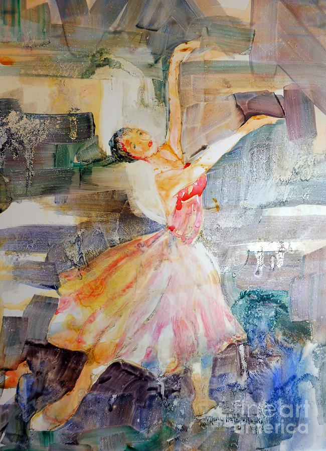 Ballerina in Motion Painting by Mary Haley-Rocks