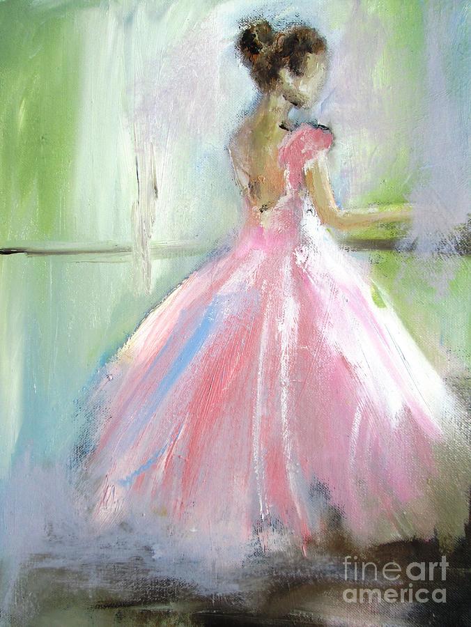 Painting Of Ballerina In Pink  Painting by Mary Cahalan Lee - aka PIXI