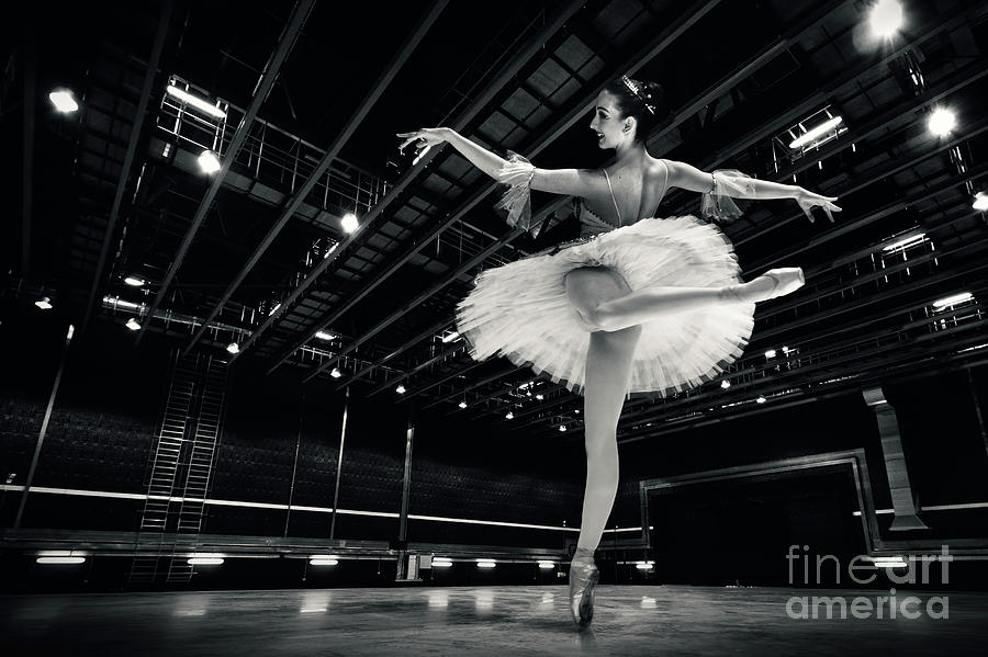 Ballerina in the white tutu Photograph by Dimitar Hristov