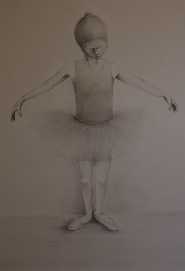 Charcoal Drawing - Ballerina by John C