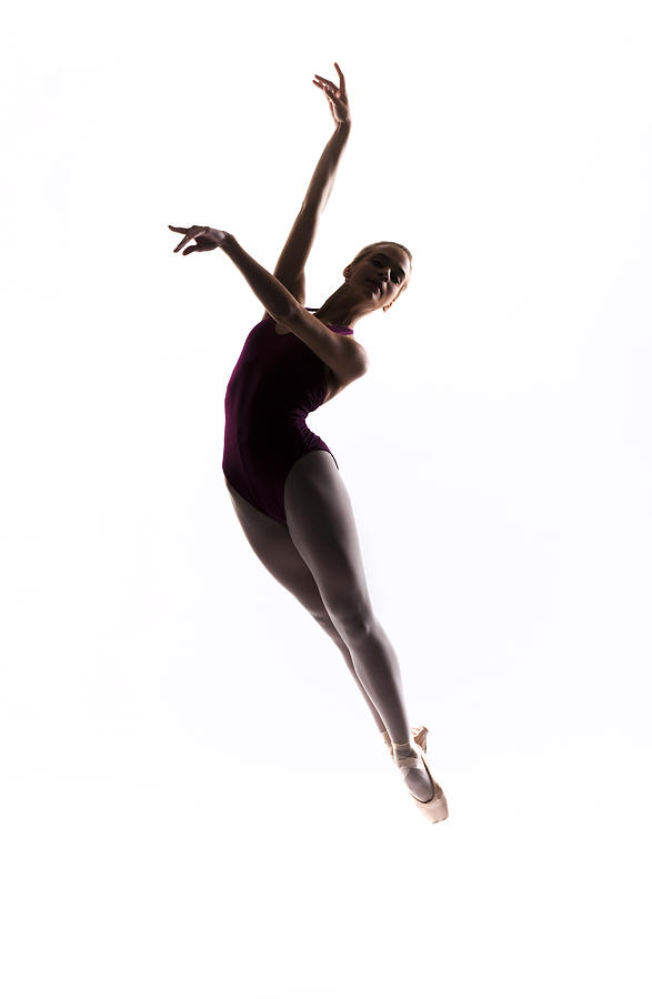 Ballet Photograph - Ballerina jump by Steve Williams