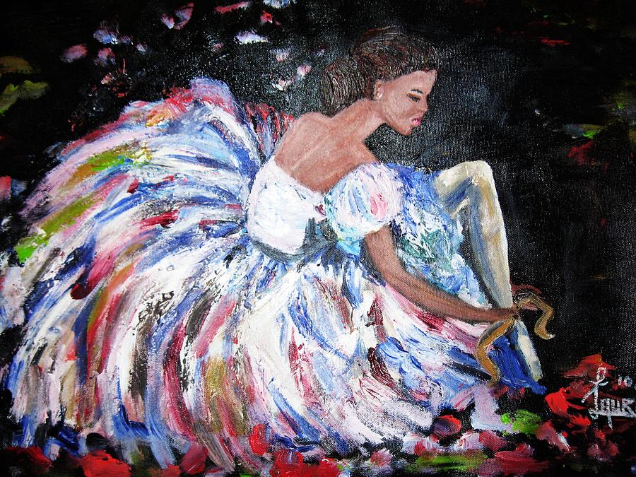 Ballet Painting - Ballerina by Laura Fatta Ballet Painting - Ballerina by Laura Fatta