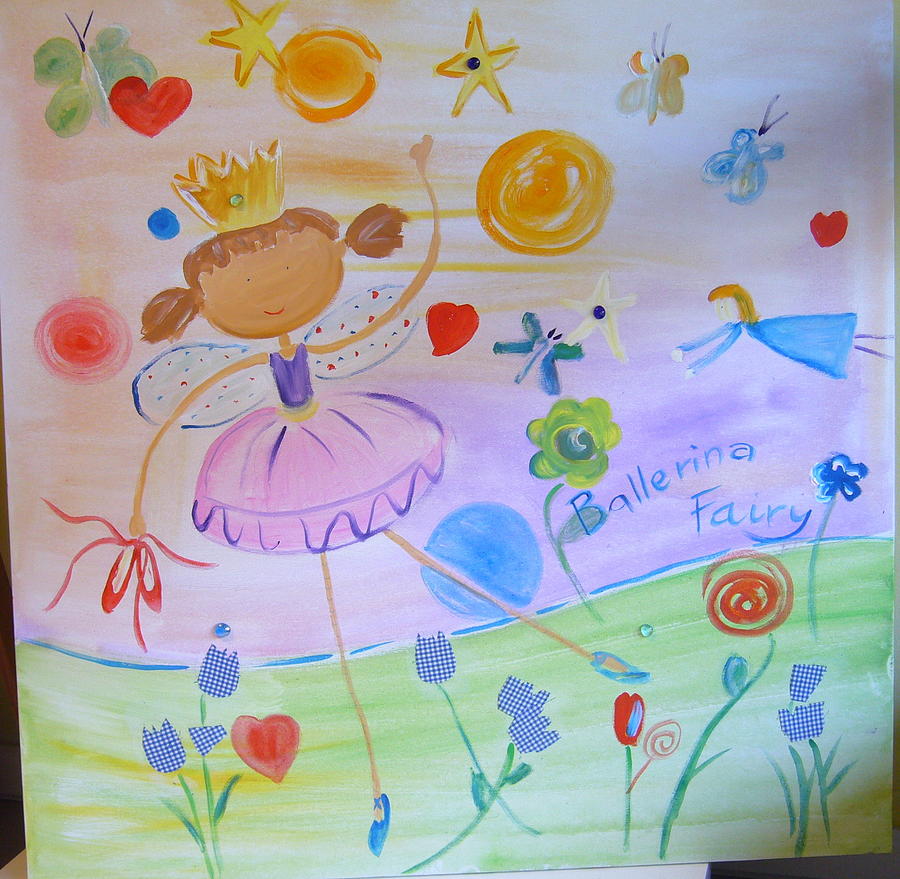 Children Painting - Ballerina by Marilena  Pilla