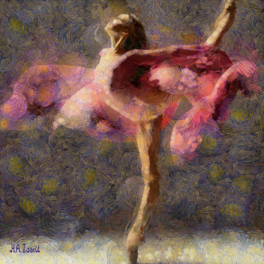 Ballerina Pinkdress II Digital Art by Humphrey Isselt