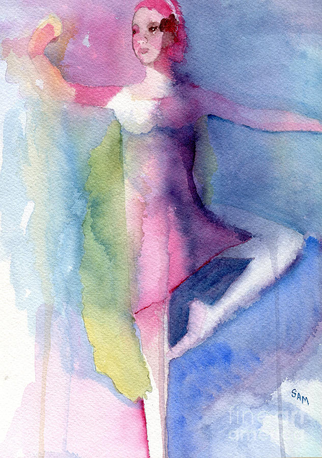Ballerina Painting by Sandy McIntire