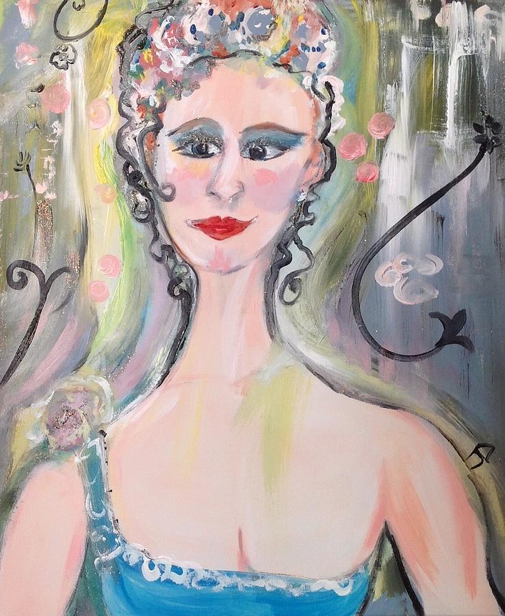 Ballerina Takes Five  Painting by Judith Desrosiers