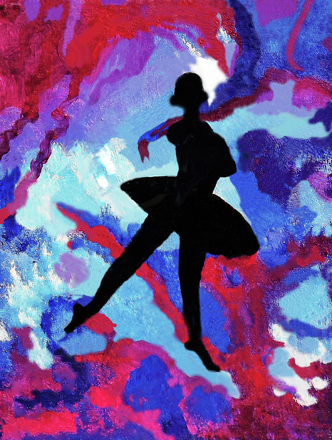Ballerina With Ribbons Painting by Margaret Harmon