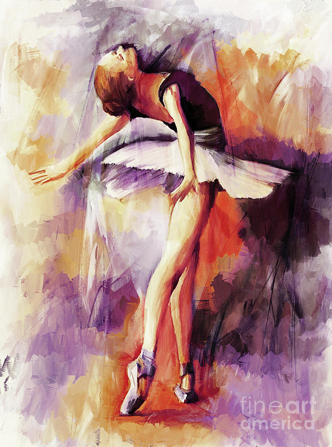 Ballerina Woman 77201 Painting by Gull G